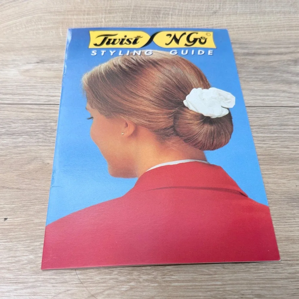 Twist N Go Hair Twister Set Womens OS Black White Gold Vintage As Seen On TV VHS